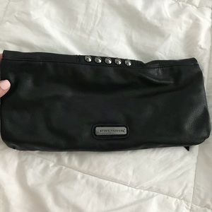 Black Steve Madden foldover clutch